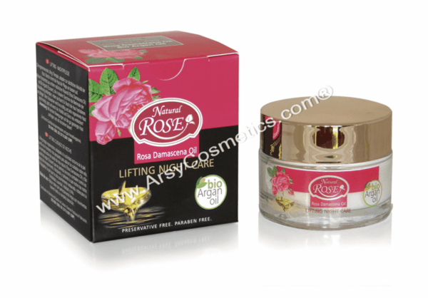 ЛИФТИНГ НОЩНА ГРИЖА ROSE OIL& BIO ARGAN